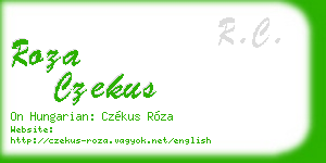 roza czekus business card
